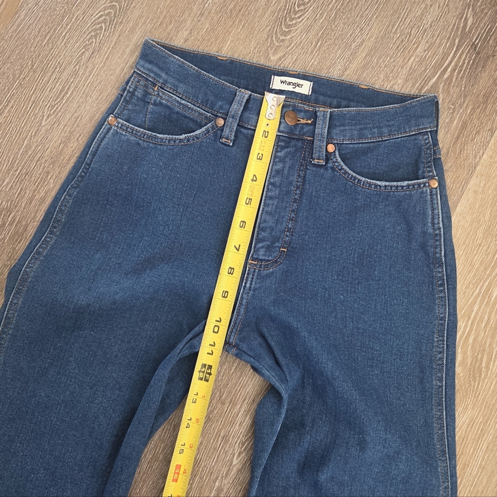 Wrangler Women's Blue Jeans Heritage Slim High Waist High Rise Denim - Picture 14 of 16